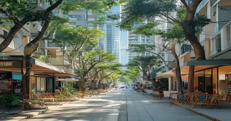 Nguyen Van Huong Street in Thao Dien, Ho Chi Minh City